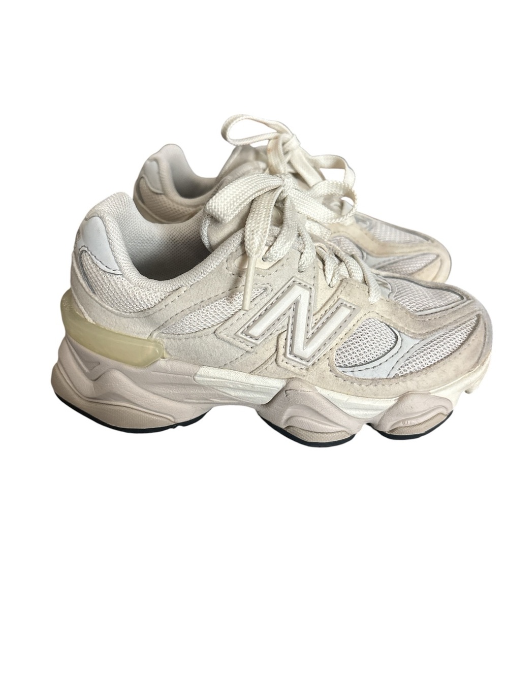 New Balance Kids' Off-White Lace-Up Sneakers size 11 - Picture 5 of 5